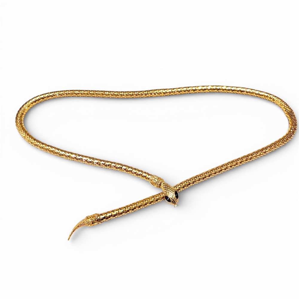 DL Auld Vintage Gold Snake mesh Belt or necklace